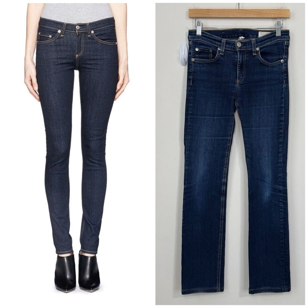 rag & bone Cigarette Skinny Jeans Size 27 Heritage Dark Wash Slim Fit